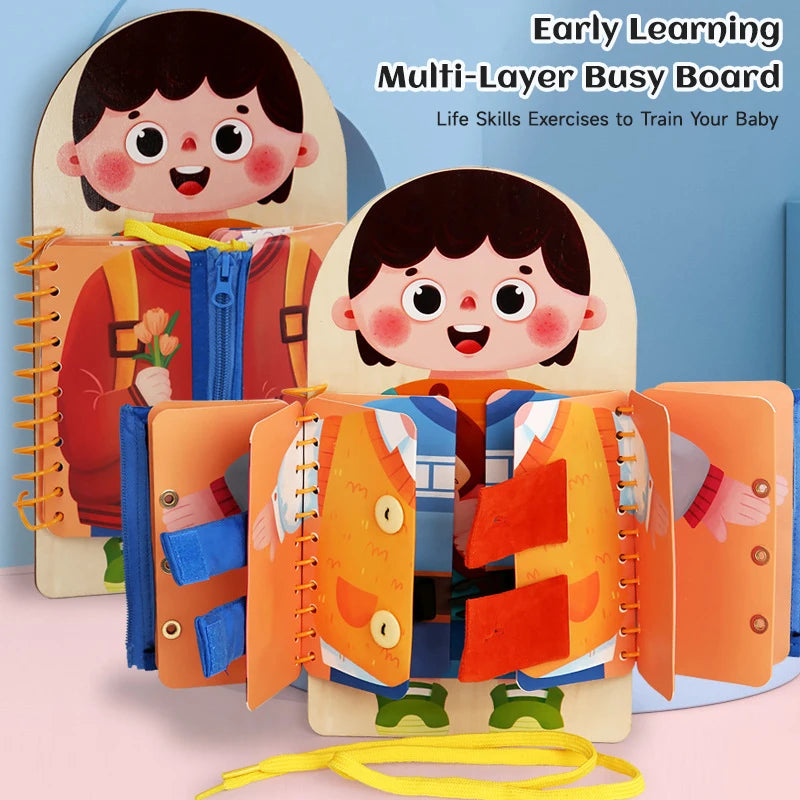 Early Education Busy Board &ndash; Montessori Learning Toy