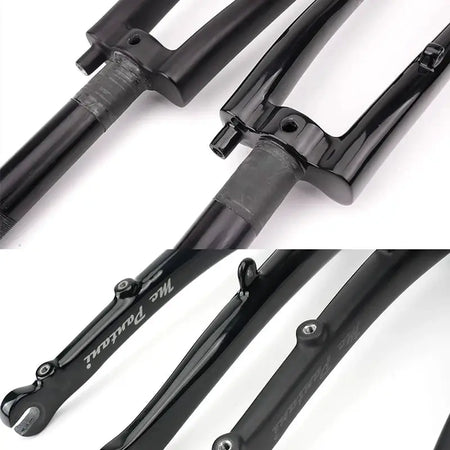 RIRO Carbon Fork for Brompton Bike Ultralight Folding Bicycle Fork 16 '' 1 3/8 1 1/4 355 Folding Bike Fork Fit Disc /C Brake by InterCyprus Trading Ltd