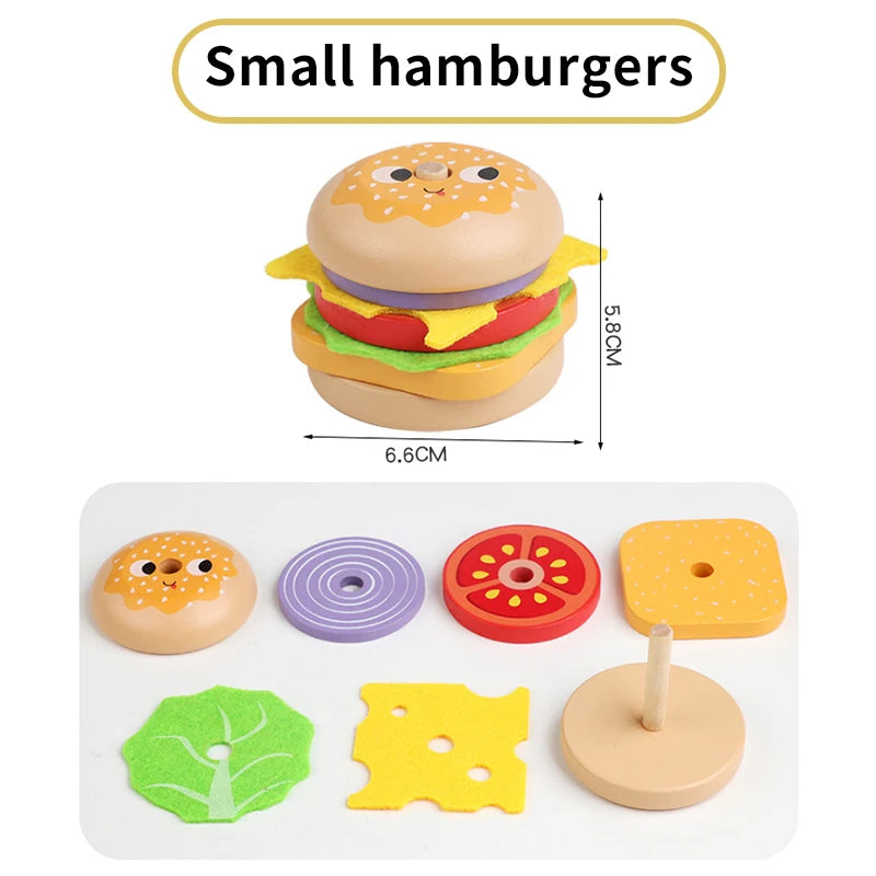 Kids Kitchen Playset &ndash; Wooden Pretend Food For Kids NB185C1