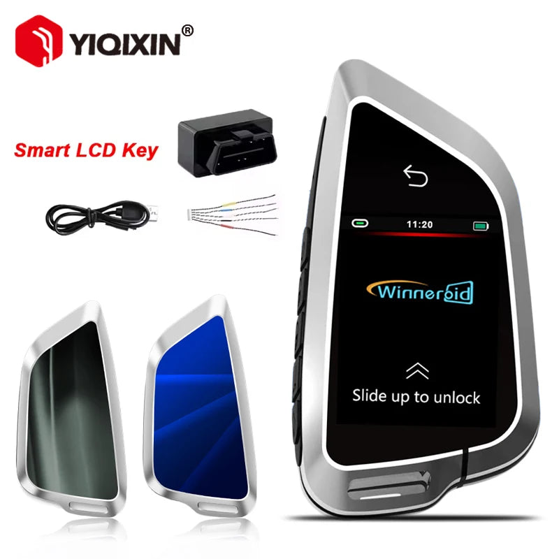 Универсальный модифицированный умный ЖК-ключ для автомобиля с функцией защиты от потери, совместимость с несколькими брендами
