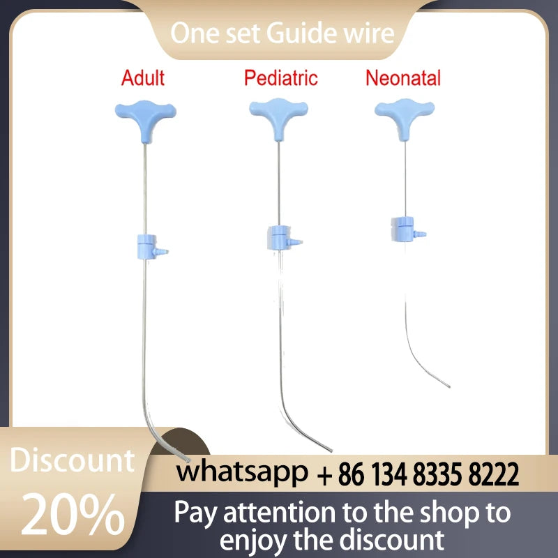 Przewodnik do intubacji tchawiczej Trzy rozmiary wielokrotnego użytku cewnik