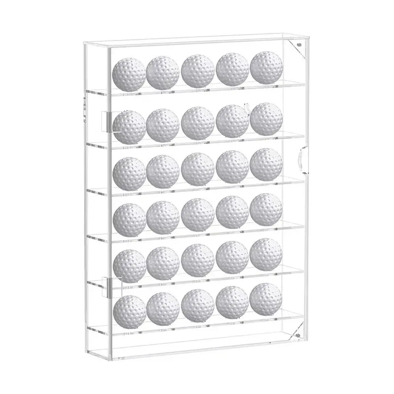 Golf Club Display Case 2025 Model &ndash; Wall Mounted Acrylic Design 30 holes Have gates