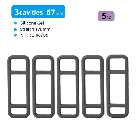 Gel Band for Bike Handlebar &ndash; Secure and Versatile Mounting Solution Type A  3C-67mm 5P / CHINA