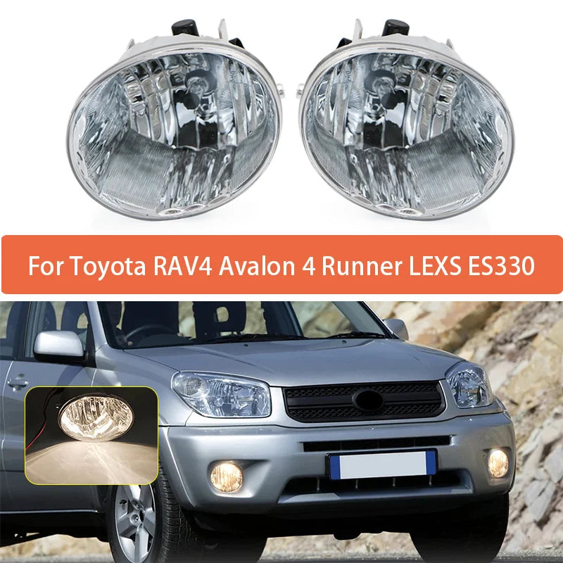 Fog Lamp Assembly ABS Plastic for Toyota RAV4 Avalon 4Runner Lexus ES330