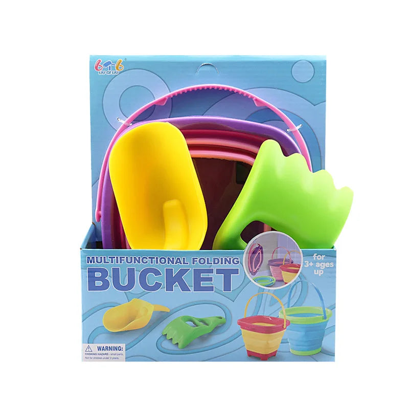 STF00469 Foldable Beach Bucket &ndash; Portable Sand Toy For Kids STF00469 FAchan