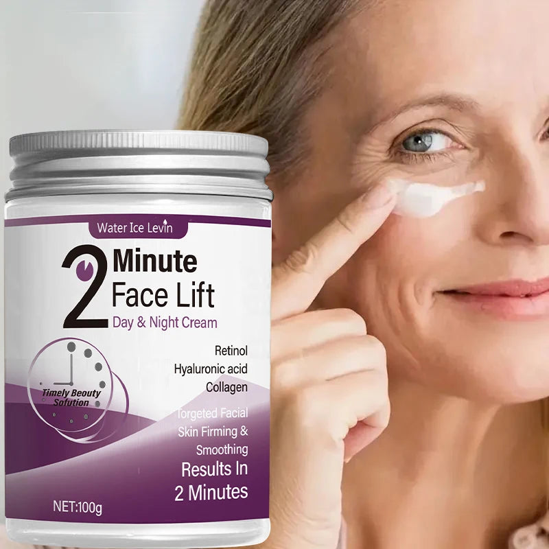 Water Ice Levin 2 Minutes Facial Lifting Cream &ndash; Fast Absorption with Retinol and Hyaluronic Acid