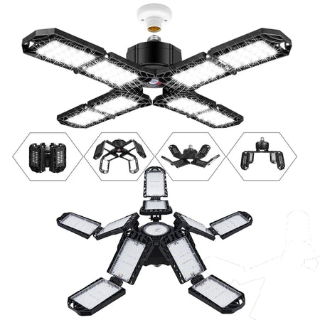 Powerful Garage LED Lamp &ndash; Bright 15000 Lumen Industrial Lighting