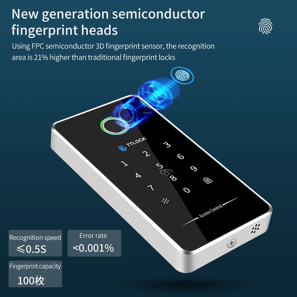 MJ02 Alloy &ndash; Bluetooth Fingerprint NFC Access Control