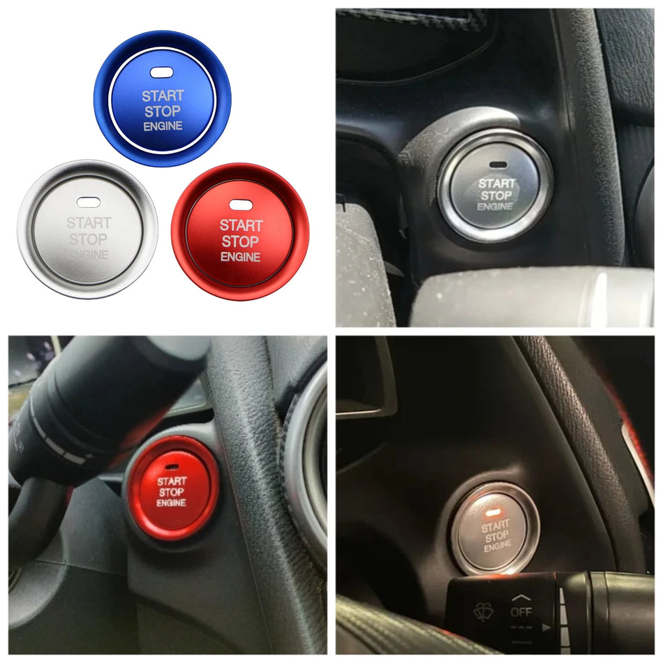 Key Ring Cover For Mazda 3 Engine Start Stop Ignition Aluminum Alloy With Color Options Red Silver Black Blue