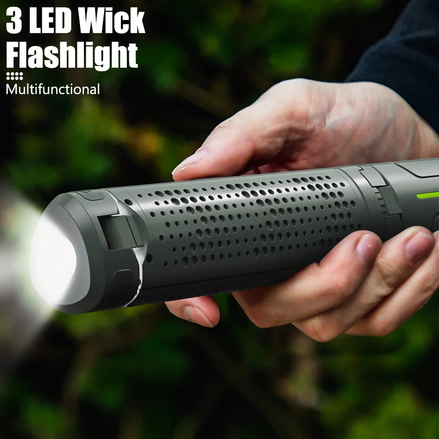 Folding Camping Light &ndash; Waterproof Power Bank with Telescopic Design