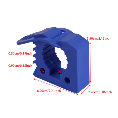 Shovel Mount For Roof Rack &ndash; Rubber Clamp Mounting Kit 1pcs Blue