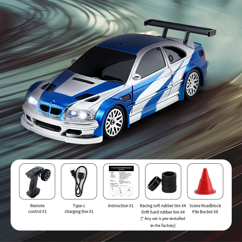 1/43 RC Car 2.4G Mini Remote Control Drift Car &ndash; High Speed 4302