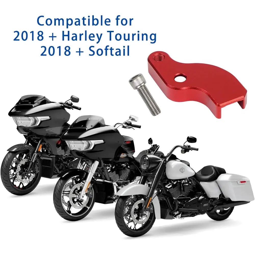Neutral Gear Shift Assist Gear Shift Linkage Fit For 2018-2025 Harley Touring For 2018-2025 Softail Black/Red/Silver by InterCyprus Trading Ltd