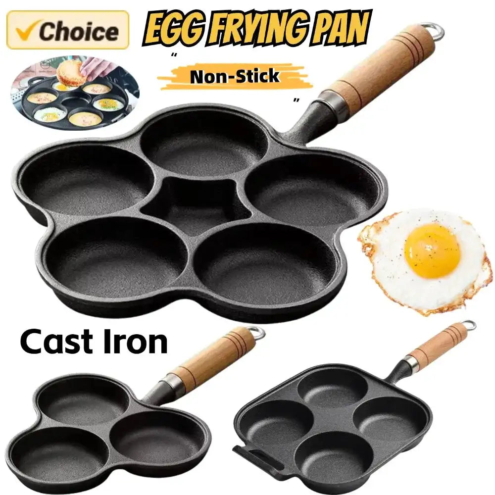 Alloet 4 To 7 Cup Breakfast Egg Pan Nonstick Pancake Pan