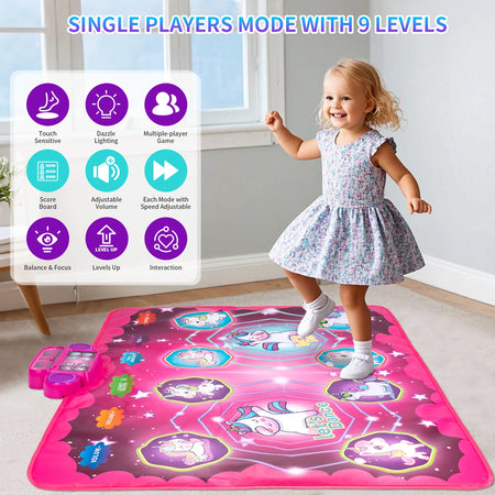 COOLPLAY Kids Electronic Dance Mat &ndash; Interactive Double Player Music Fun
