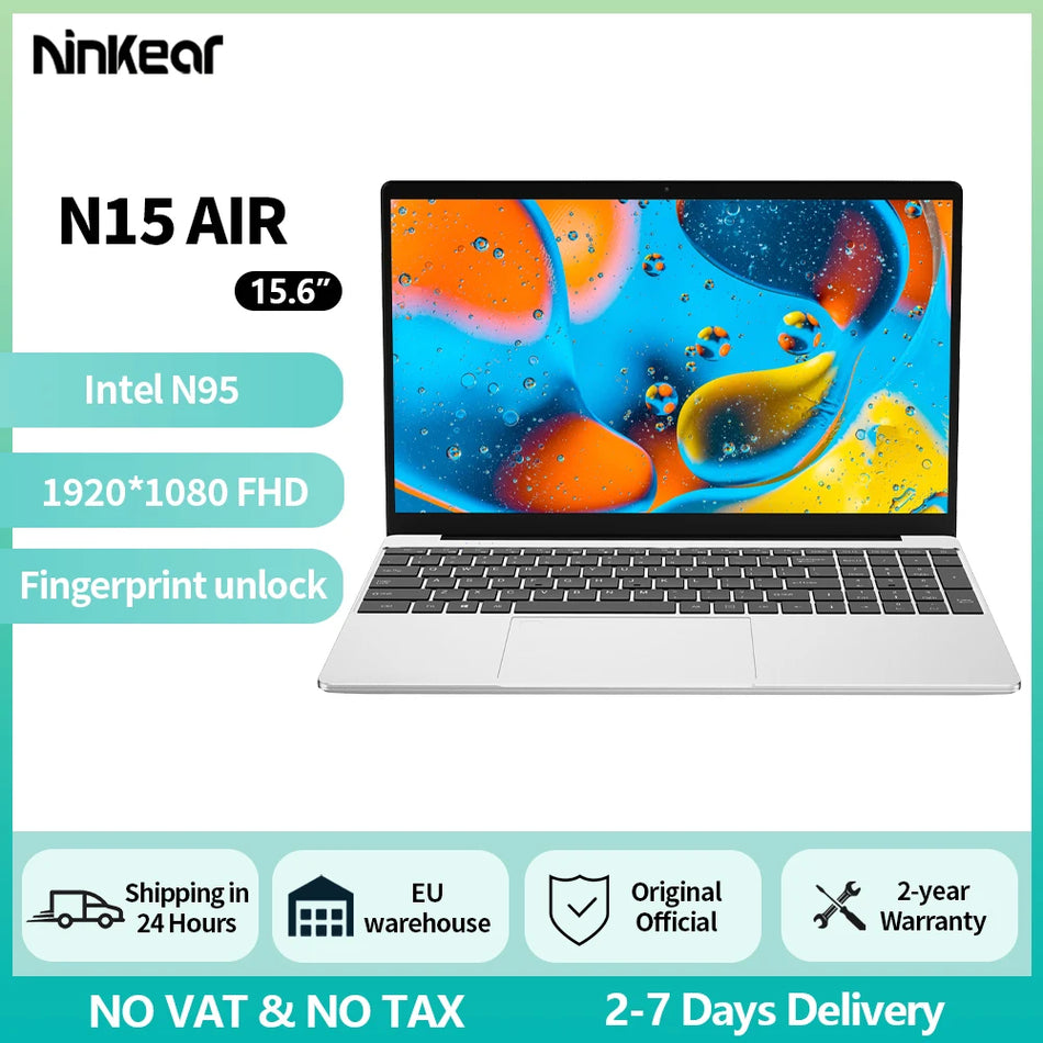 Ninkear N15 Air 15.6In FHD N95 16GB 512GB SSD Windows 11
