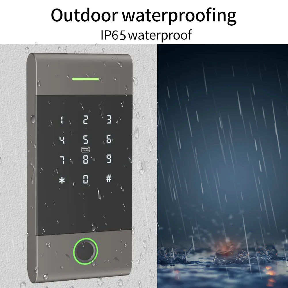 MJ01 - Waterproof Fingerprint RFID Keypad Lock With Alexa