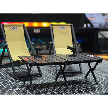 Simulated Camping Table Folding Chair Set &ndash; RC Car Decor