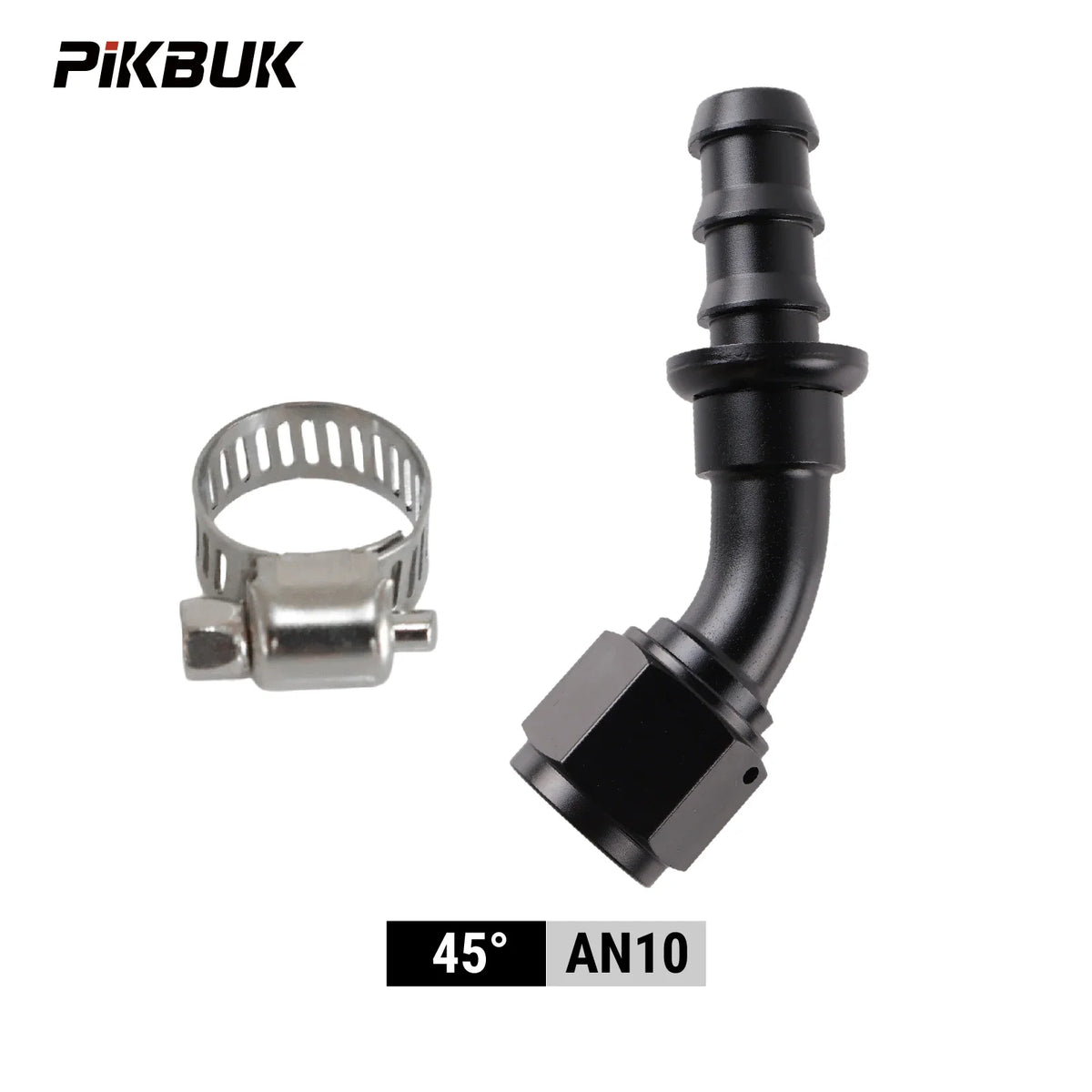 PIKBUK Universal AN4 6 8 10 12 Push-on Hose End Fittings Fuel Oil Cooler Hose Fitting 180 Degree Reusable Connection Adapter by InterCyprus Trading Ltd