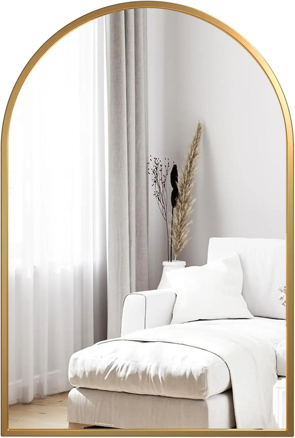 Metallramad Badrumsspegel Antirost Härdat Glas