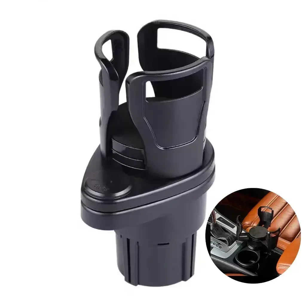 Car Cup Holder Expander Mount &ndash; 360 Degree Rotation black
