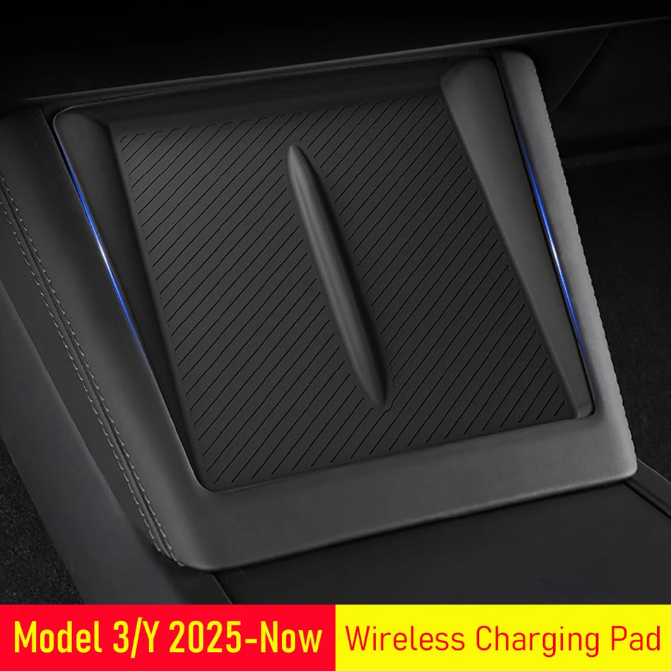 Brezžični polnilni podstavek proti zdrsu za Tesla Model 3 Model Y Juniper