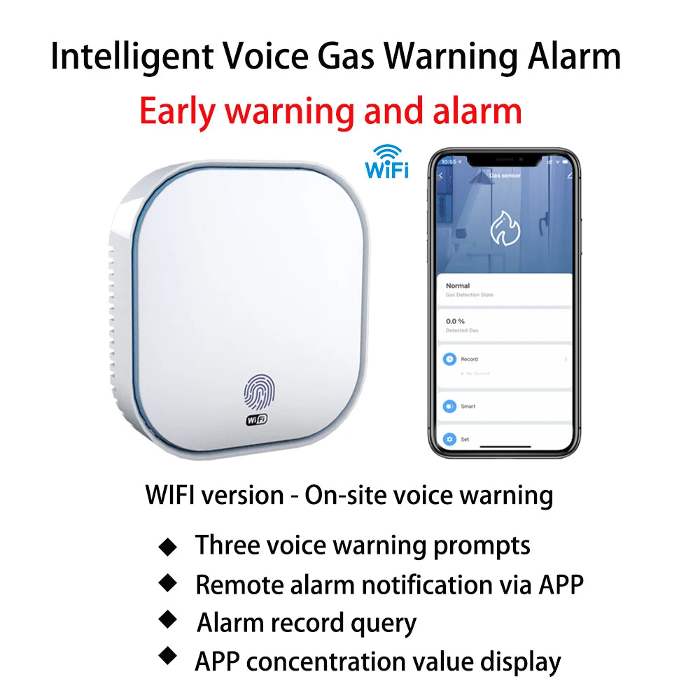 WiFi Tuya Smart Smoke Alarm &ndash; Gas and CO Leak Detection