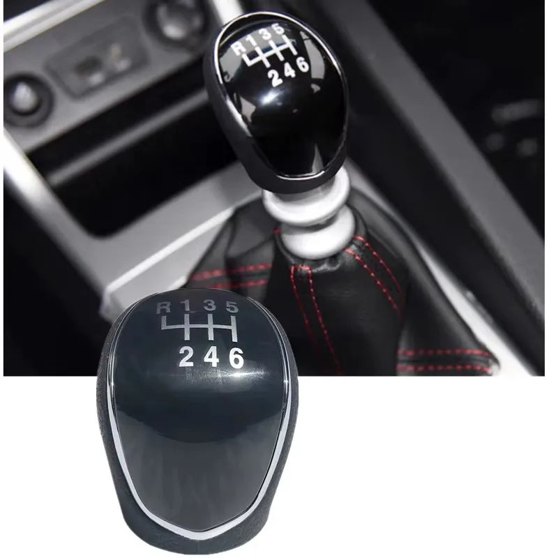 Leather Gear Shift Knob 6-Speed Manual for JAC Refine S3 S5 S7 T6 T8 by InterCyprus Trading Ltd