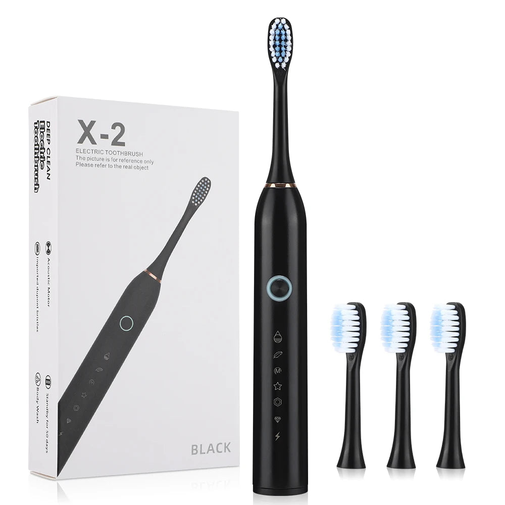 Hailicare Electric Toothbrush &ndash; Long Battery Life Whitening black