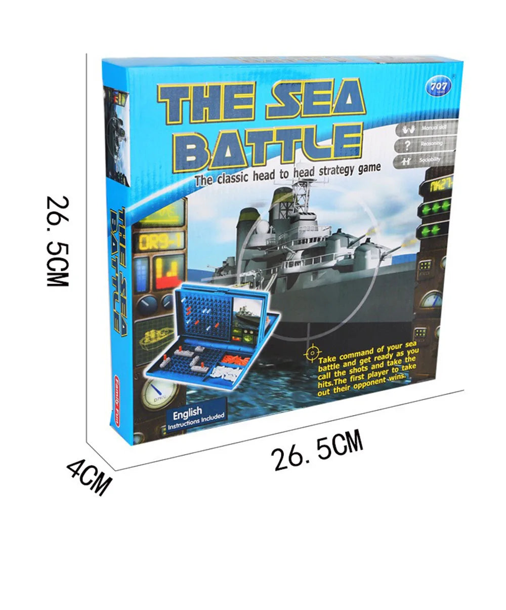 Battleship Sea Battle Board Game &ndash; Family Strategy Fun Big