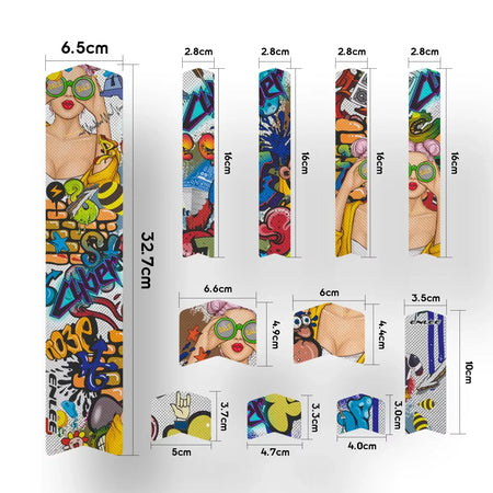 Enli Full Set 3D 3M Bicycle Frame Protective Film Wear resistant and Leave No Trace Mountain Bike Frame Protective Film by InterCyprus Trading Ltd
