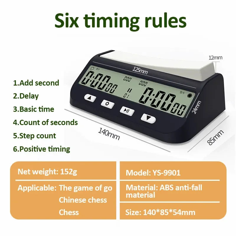 YS9901/YS902 Chess Clock &ndash; Multipurpose Portable Timer