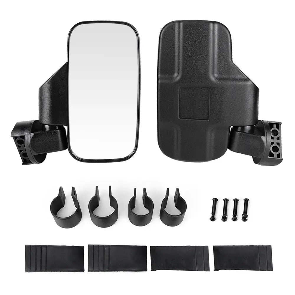 Side Mirror Compatible with Most UTVs with 1.75"/2" Coiled Tubing for Can-AM Maverick for Kawasaki for Honda Pioneer UTV ATV by InterCyprus Trading Ltd