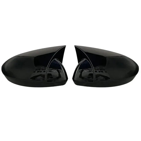 2 Pieces ABS Plastic Bat Wing Mirror Covers Caps Rearview Mirror Case Cover Gloss Black Car Accessories For Renault Megane 4 MK4 by InterCyprus Trading Ltd