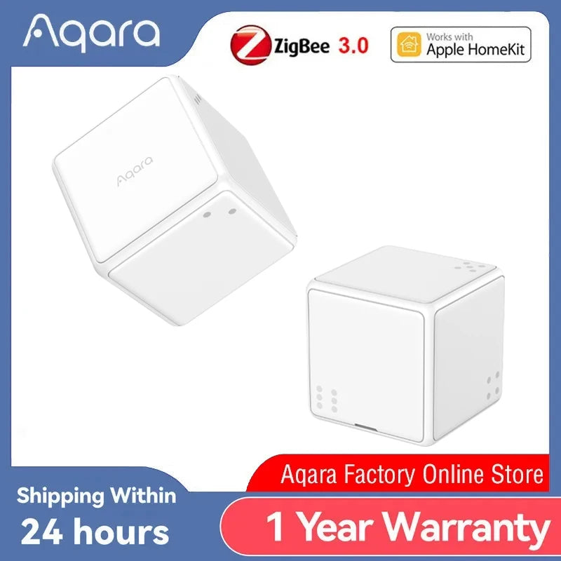 Cubo Mágico Aqara Zigbee 3.0 Interruptor Remoto para Casa Inteligente com Controlo por Gestos