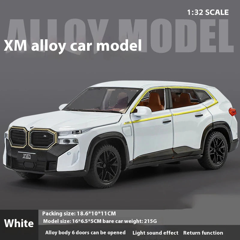 Alloy Diecast SUV Model for BMW XM, 1:32 Scale Replica