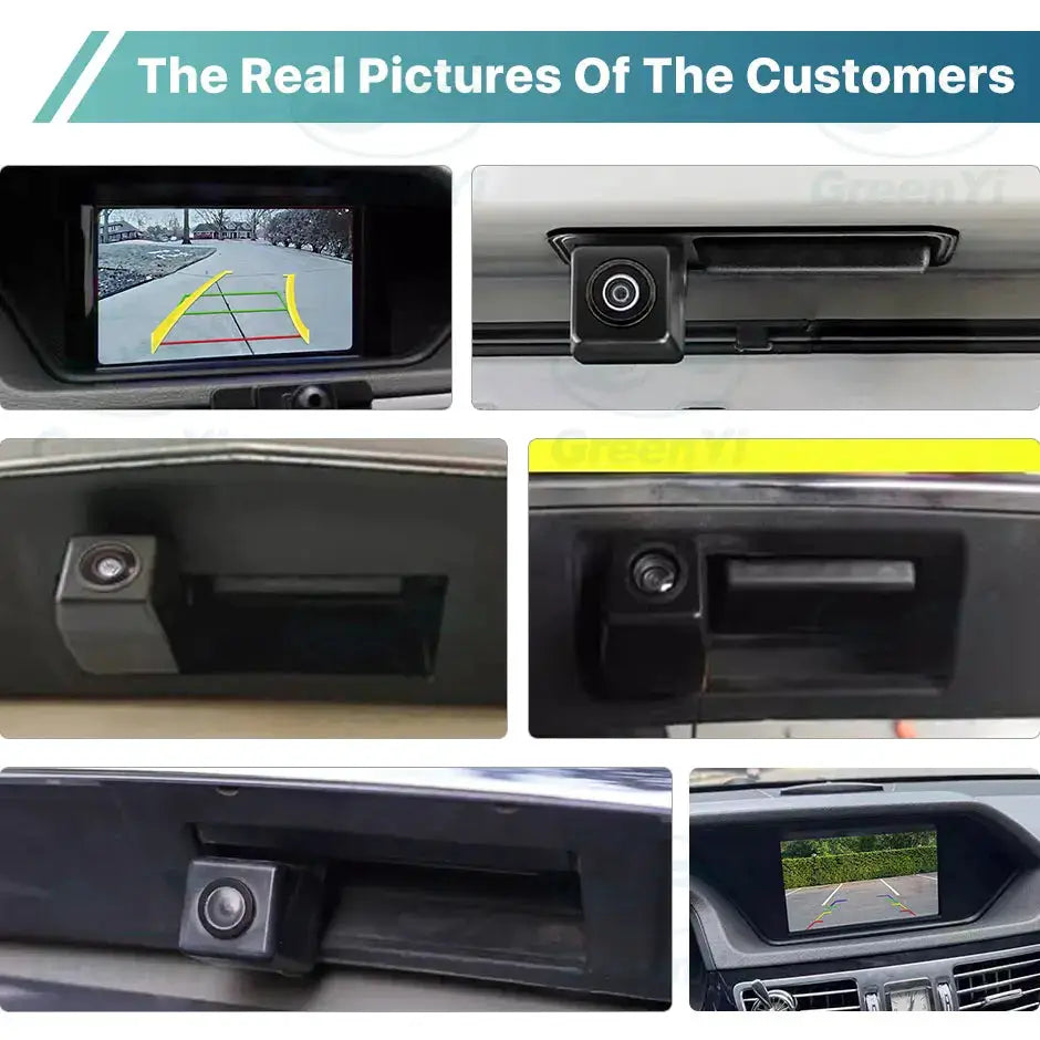 CVBS AHD 1080P Car Rear View Trunk Handle Camera For Mercedes Benz B Class W246 B180 B200 W212 E Class W207 C/CLC W203 E200 by InterCyprus Trading Ltd