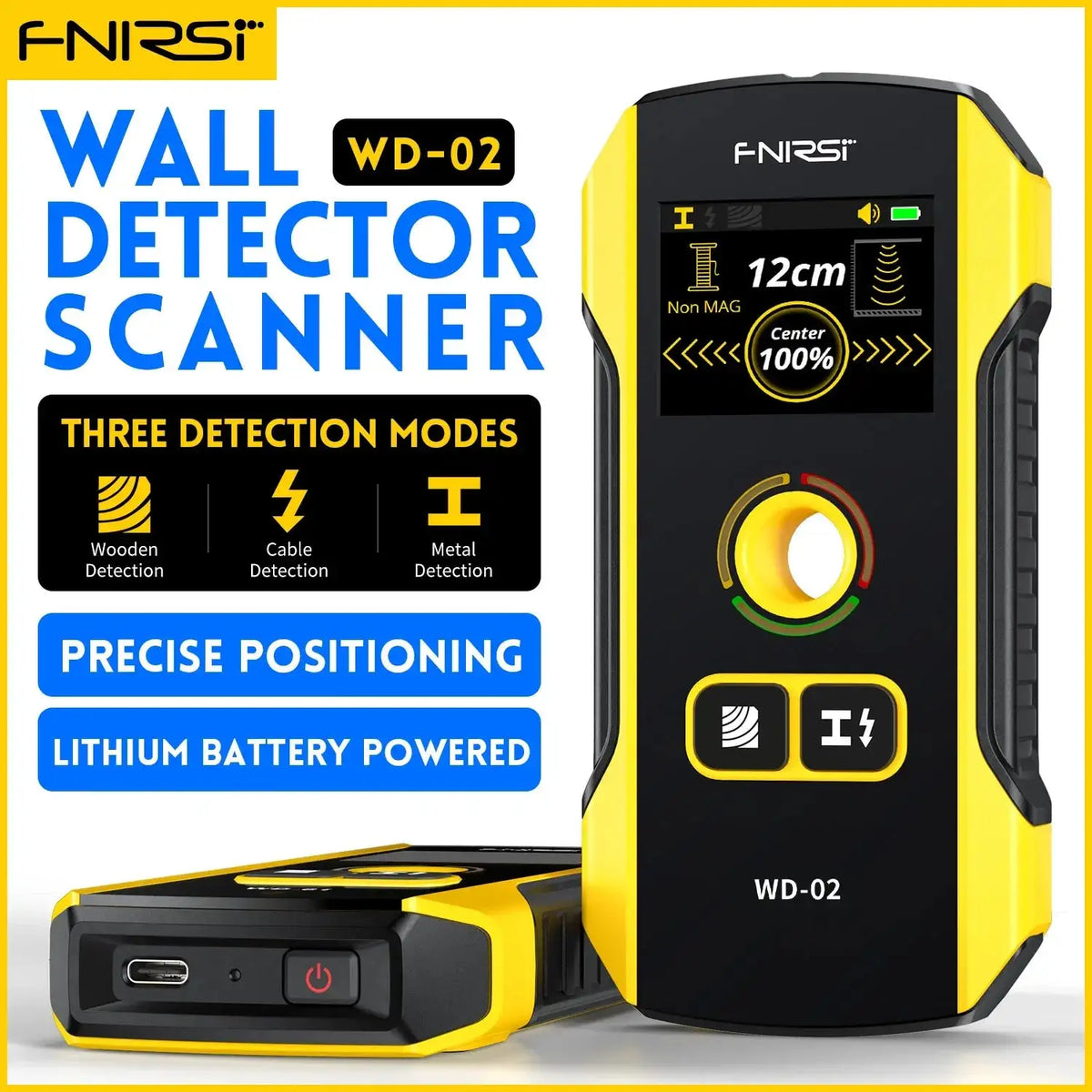 Fnirsi WD 02 Wall Detector Stud Finder With TFT Display