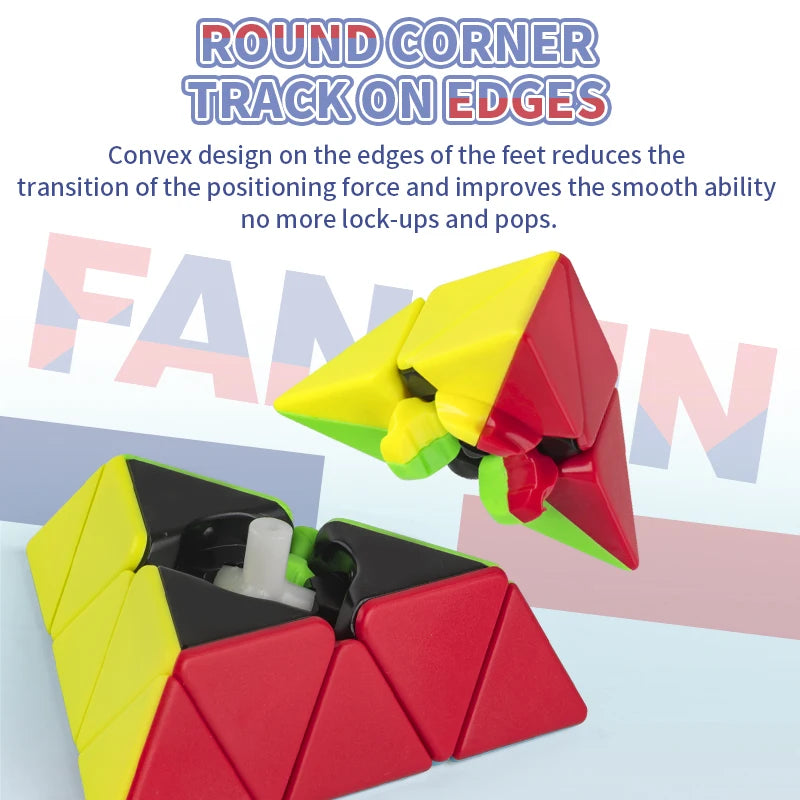 Pyramid Cube 3x3 &ndash; Smooth Magnetic Speed Puzzle