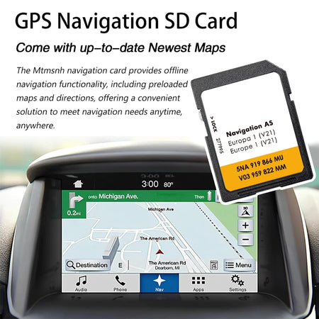 UK Europa SD Card 32GB Navigation GPS Map 2025 &ndash; EU Map