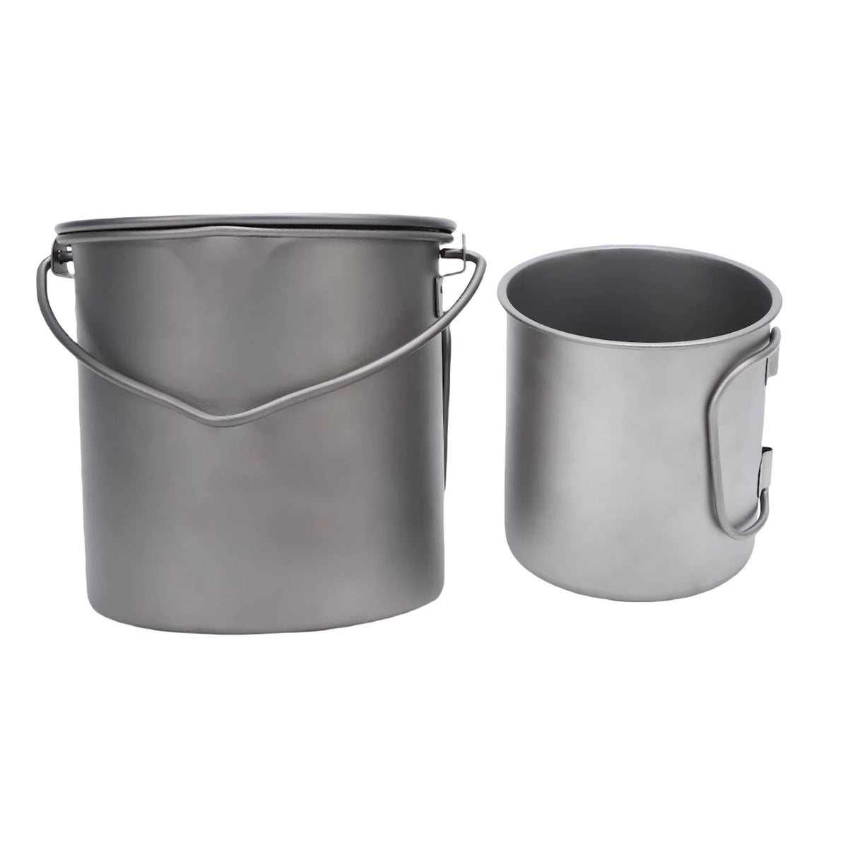 Camp Cup Ti Cup Folding Handle Set 450 750ML &ndash; Lightweight