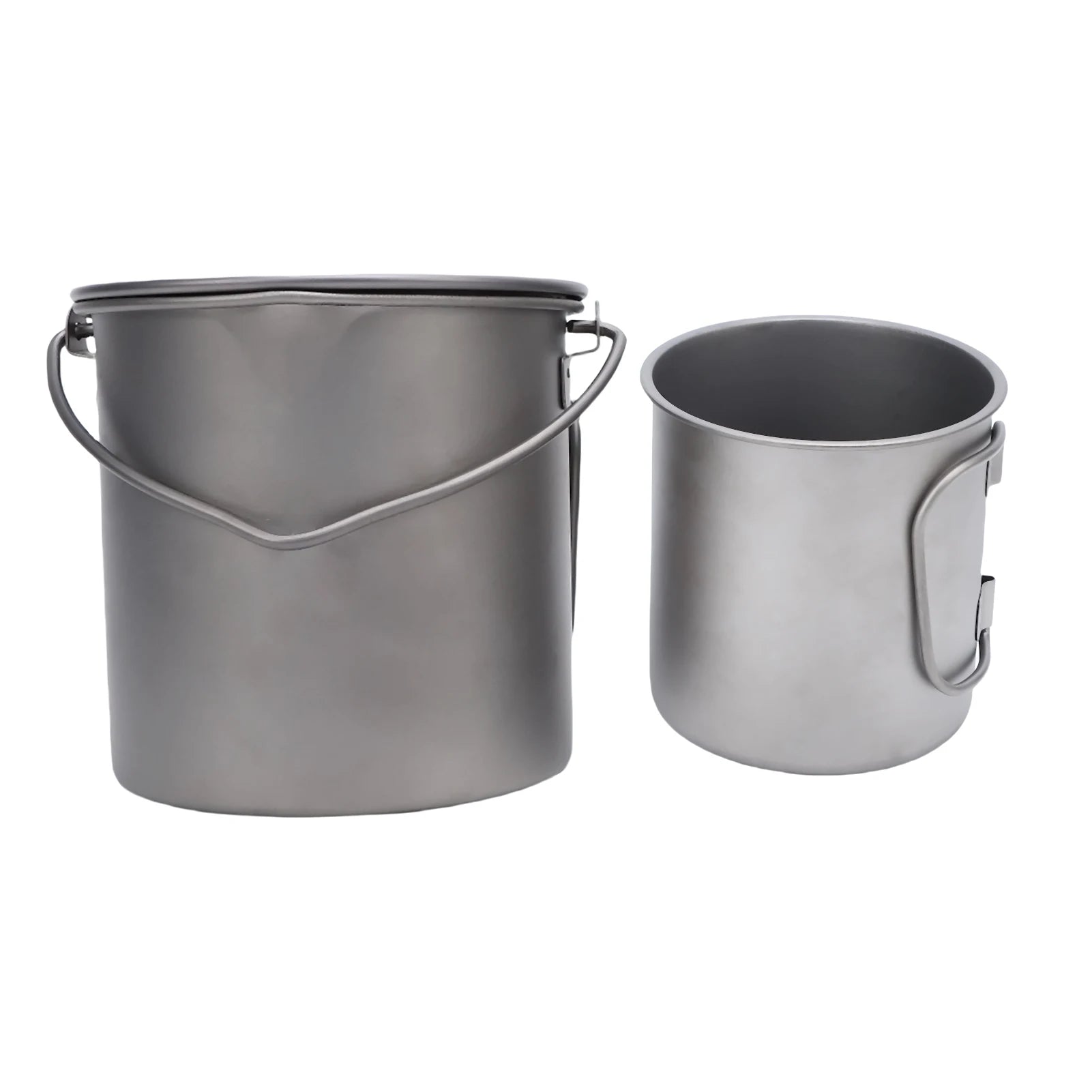 Camp Cup Ti Cup Folding Handle Set 450 750ML &ndash; Lightweight