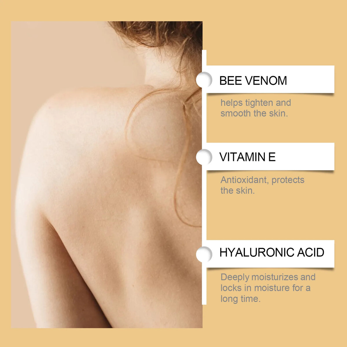 EELHOE Bee Venom Skin Tightening Cream Roller &ndash; Enhance Skin Elasticity