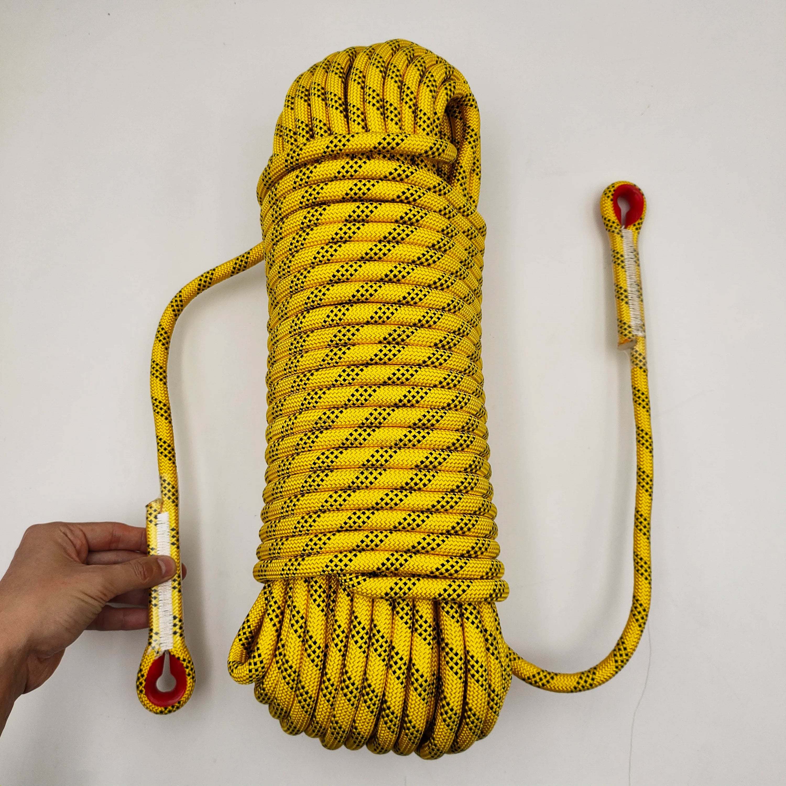 Climbing Rope 10mm 50m Outdoor Rock High Strength Static Survival Emergency Fire Rescue Safety Rope Cord Hiking Equipment