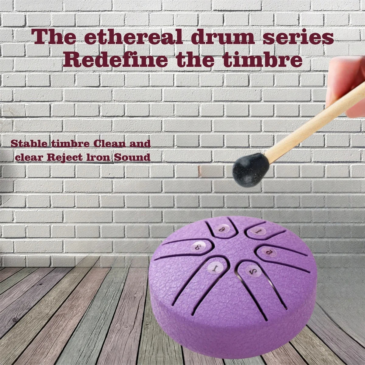 3 Inch 6-Tone Steel Tongue Drum &ndash; Clear Crisp Tone