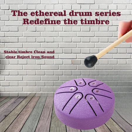 3 Inch 6-Tone Steel Tongue Drum &ndash; Clear Crisp Tone