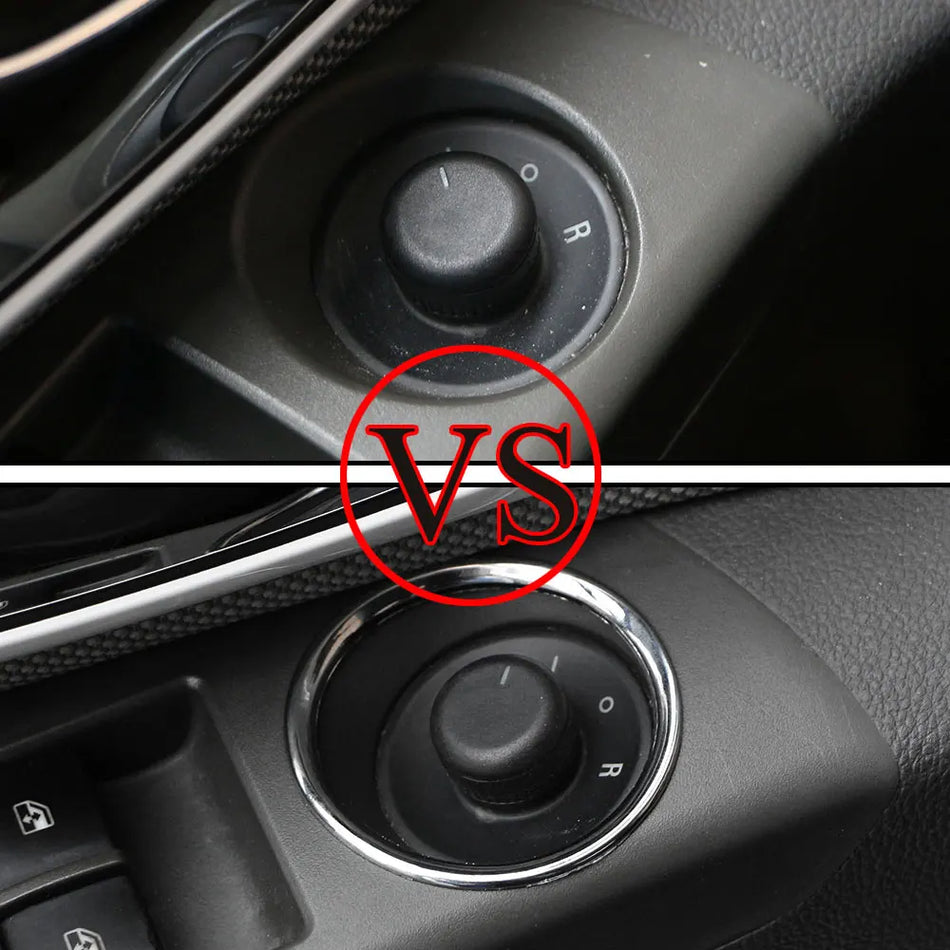 Наклейка на кольцо панели регулировки зеркала для Chevrolet Cruze Hatchback, внутренний декор из ABS