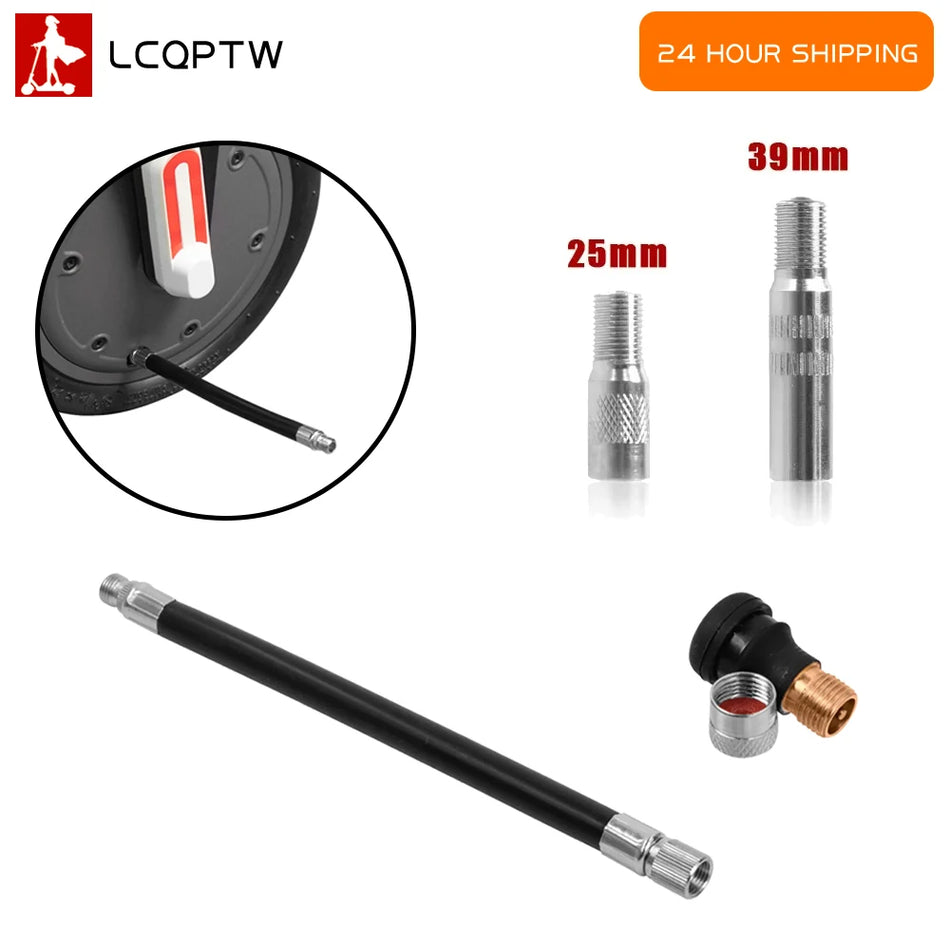 Valve Adapter Wheel Air Pump Extended Nozzle Hose &ndash; Durable Copper Valve For Xiaomi M365 Electric Scooter