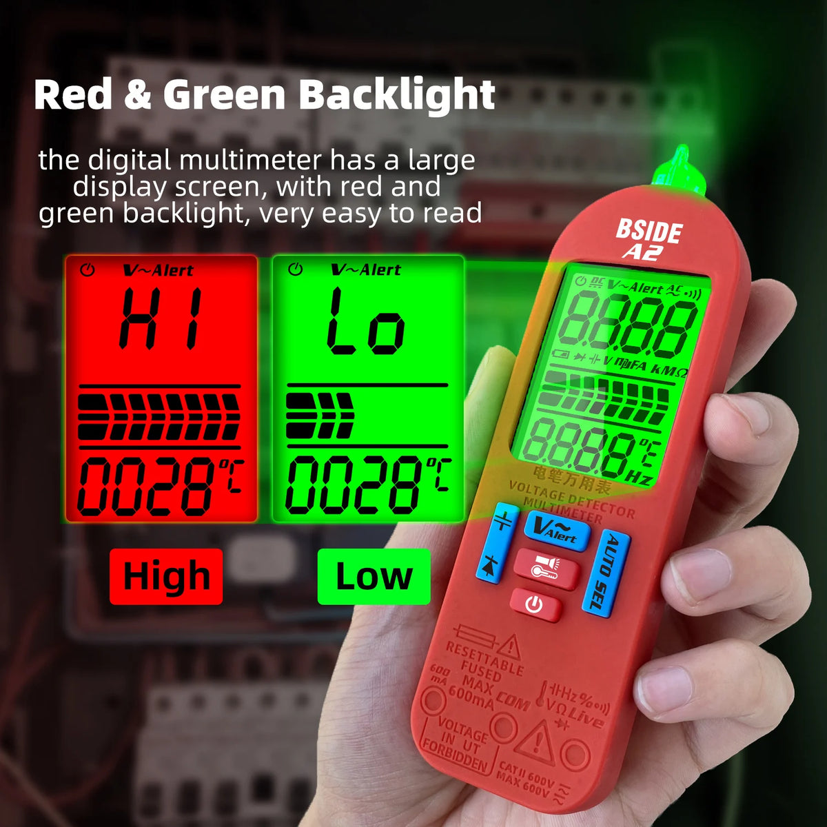 BSIDE A2X Digital Multimeter &ndash; Smart Rechargeable Tester