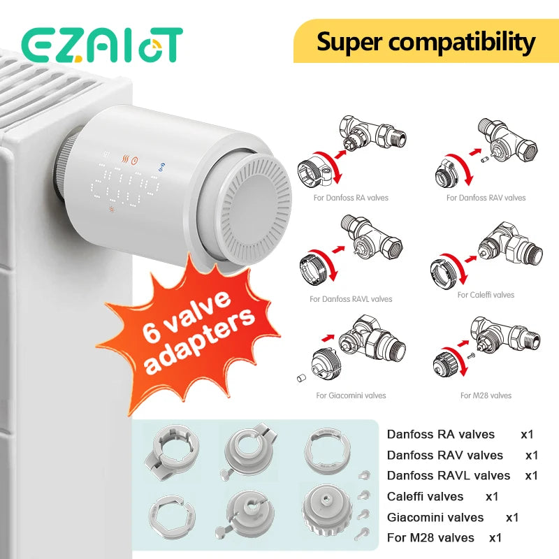 WiFi Radiator Thermostatic Valve &ndash; Smart Voice Control